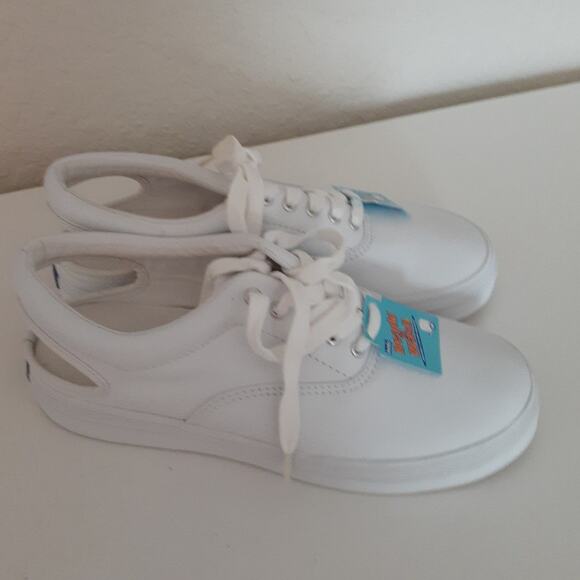 KEDS Bubble Sling White Lea Sneakers Machine Washable size 6.5 NEW Ladies - Picture 3 of 6